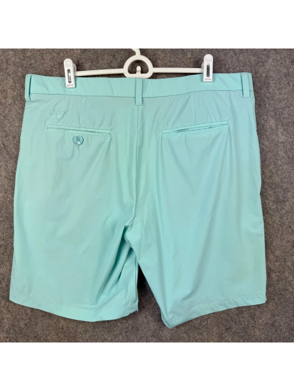 Callaway Golf Flat Front Chino Shorts Mint Green Men Size 38 9” 785